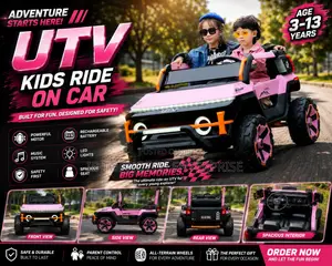 Pink Kids Ride-on Utv Car: The Perfect Surprise for Every Child