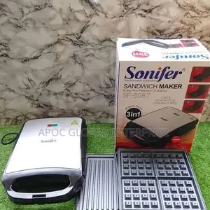 Sonifer 3 in 1 Sandwich Maker 1200w