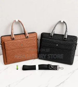 Hermes Luxury Leather Laptop/Office Bag – Unisex, Stylish Durable