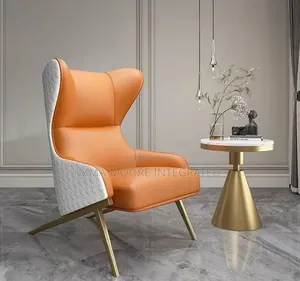 Leather Wing Back Chair/ Modern Lounge Chair /Nordic Leisure Sofa