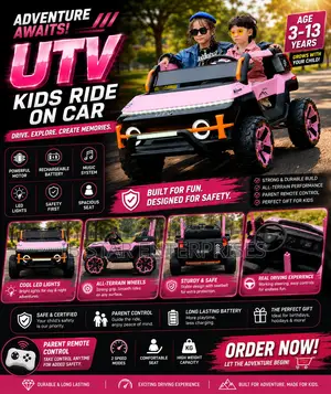 Kid Ride--on Utv Car and Create Memories That Last Forever in Children