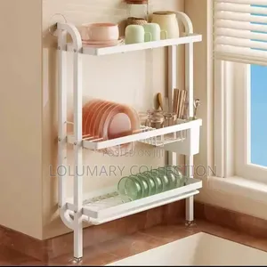3 Tier Wall Mounted Dish Drying Rack
