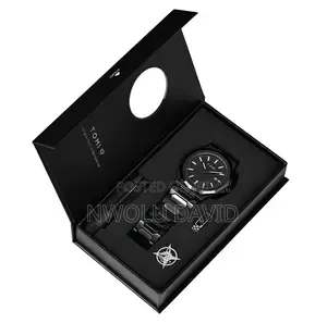 Tomi 4pcs Luxury Men's Watch Set – Black | Perfect Gift