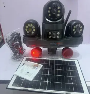 High Quality 3lense Rotate V380 Triple Lens PTZ Solar Camera