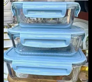 3pcs Food Glass Storage Container