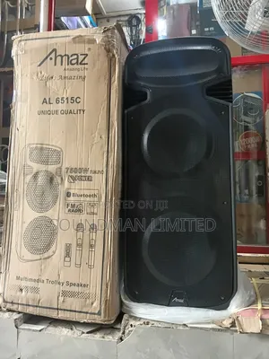 Amaz Multimedia Public Address Pa System Trolley Speaker Box