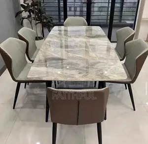 Dining Table Marble Top by 6