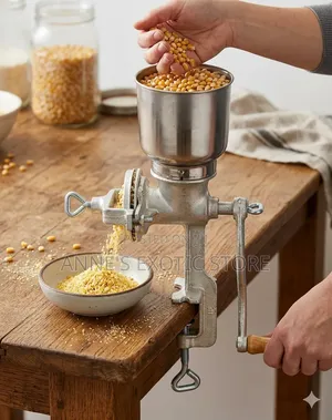 Heavy-Duty Manual Cast Iron Grain Grinder –Multi Use Hand Crank Mill