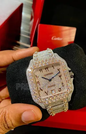 VVS Mossanite Cartier Watch