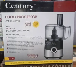 Century Food Processor 11 in 1 Premium Stainless Finish, 1200w