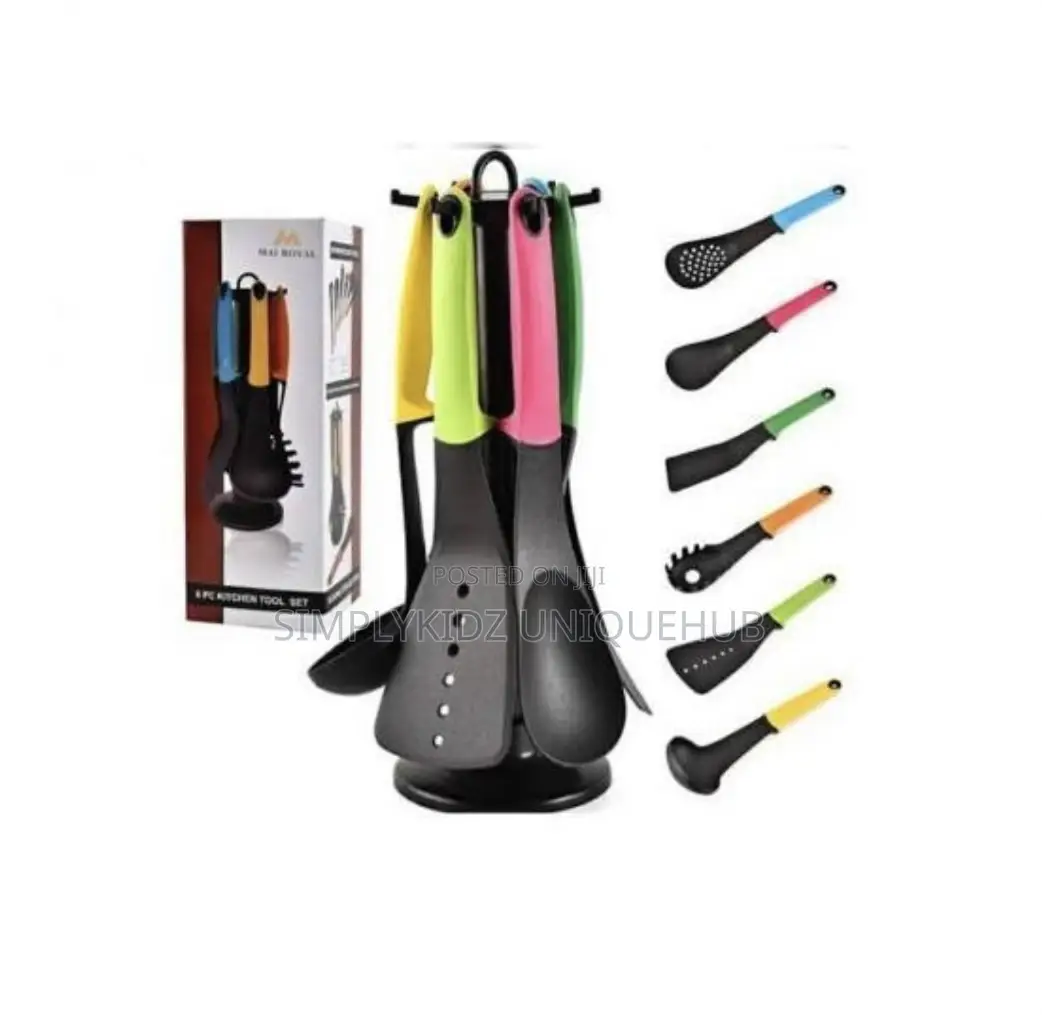 Multicolor Non-Stick Cooking Spoon Set