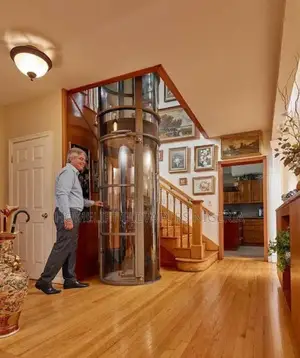 2-Floor Home Lift (350kg Capacity) With Glass Shaft