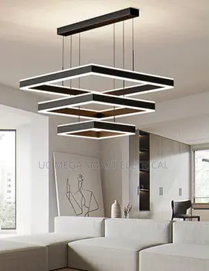 Modern Creative Geometric Led Chandelier Living Room Restaurant Bedroo
