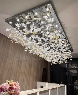 Modern Large Scale Project Chandelier Hotel Villa Stairs Living Room