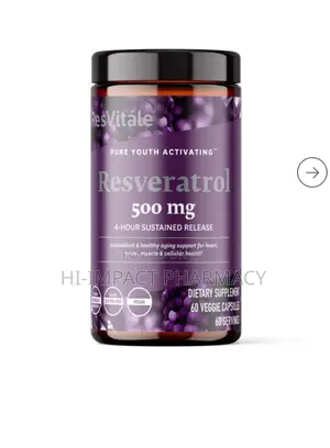 Resvitale Resveratrol 500mg X60 Capsules