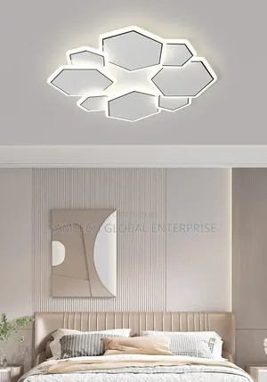 Modern Geometric Led Ceiling Light | Luxury Flush Mount Chandelier