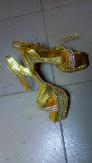 Gold Color Heels
