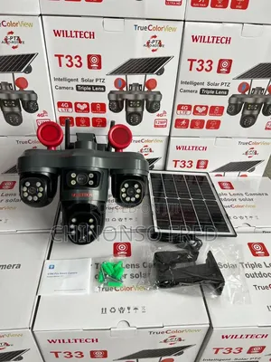 PTZ Solar Camera 3lens