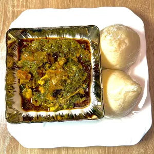 Afang Soup and Swallow