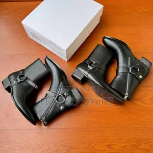 Original Harness Metal Stud Zipper Men’S Ankle Boots