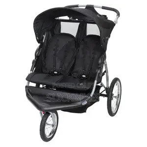 Baby Trend Expedition Double Jogger Stroller With Lockable Front Wheel
