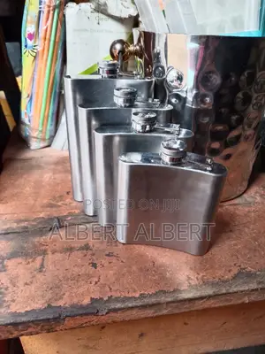 Stainless Steel Hip Flask,6, 7, 8, or 10 Oz