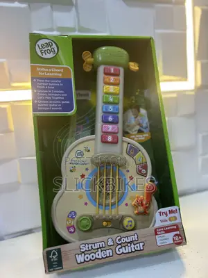 Leapfrog Strum Count Wooden Guitar Plastic, Baby and Toddler Toys