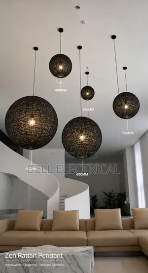 Nordic Hemp Rattan Weaving Pendant Lights