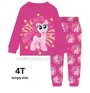 Pink Pony Cartoon Character Pyjama Set - 4t