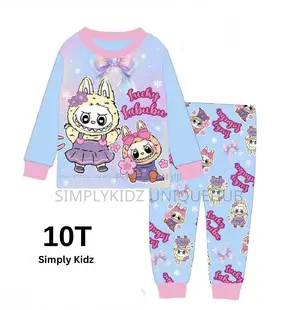 Lucky Labubu Cartoon Character Pyjamas Set – 10t