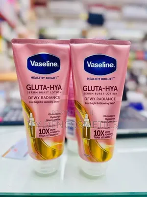 Tube of Vaseline Healthy Bright Gluta-Hya Serum Burst Uv Lotion