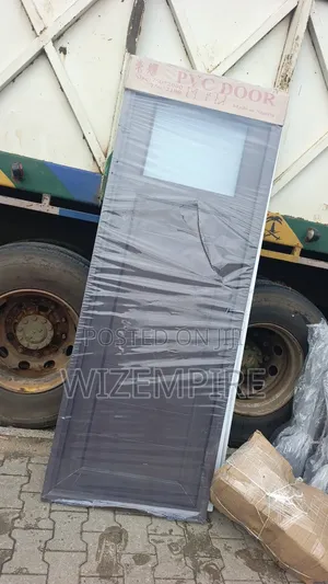 Brown PVC Toilet Quarter Glass Doors Available