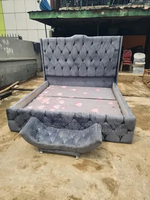 Grey 6by6 Bed With Footrest