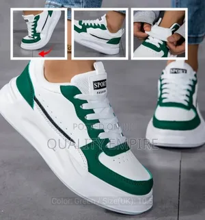 Brand New Authentic White/Green Men's Sneakers