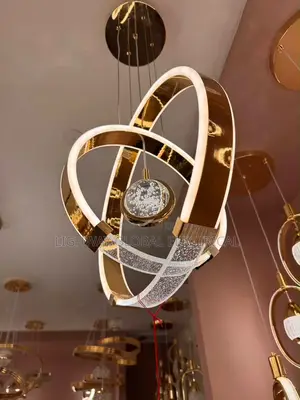 Modern Fancy Two Ring Chandelier