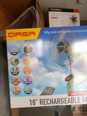 Newly Manufactured Qasa 18inch Rechargeable Fan