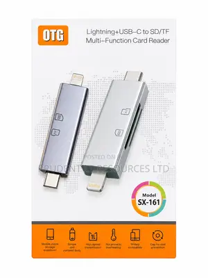 Lightning + Usb-C Multifunctional Sd/Tf Card Reader (Sx-161)