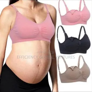 Women's Maternity Nursing Bra– 3-pack Wireless Breastfeeding Bra Set