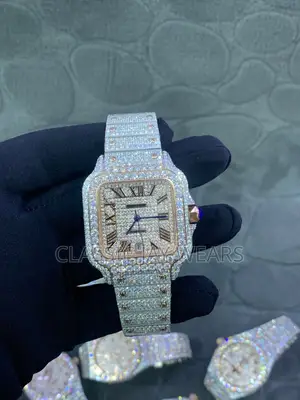 Full Iced Cartier Watches Automatic Water Resistant