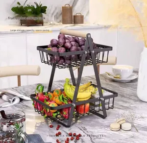 2 Layer Fruit Basket Stand