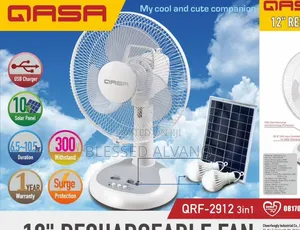 Qasa Rechargeable Fan 2912 3 In 1