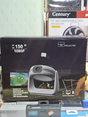 Rechargeable Smart Projector With Android Tv and Wireless Casting
