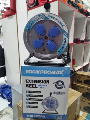 Edon Promax Epm-9525a-R 25-Meter Heavy Duty Industrial Extension Reel.