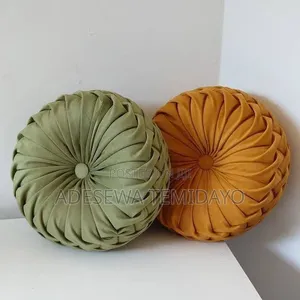 Decorative Round Pintuck Throw Pillows