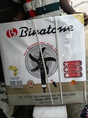 Binatone Fast Rechargeable Ac/Dc Fan RCF-1858