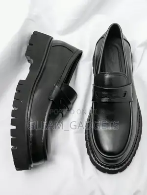 Black Leather Loafers
