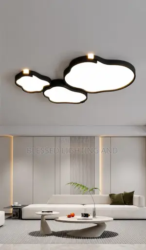 Size 1200mm Metal Ceiling Flush Light for Living Room, Dining Room, Be