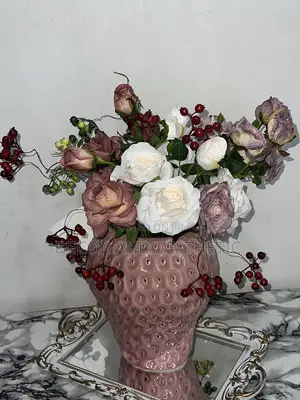 PINK STATEMENT Flower Vase(Large)+ Flowers