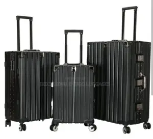 Black Aluminium Luggage Set
