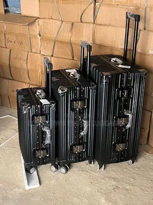 Black Aluminium Luggage Set